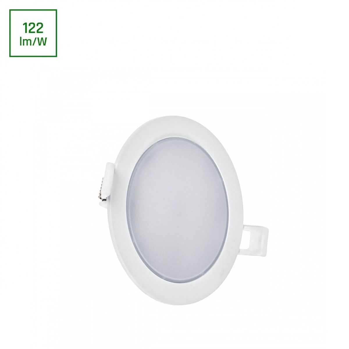 Algine 2i1 Overflade-Nedsænket Downlight 6W - 560lm, Neutral Hvid, 230V, IP20, Rund - Dæmpbar : Ikke dæmpbar, Kulør : Neutral