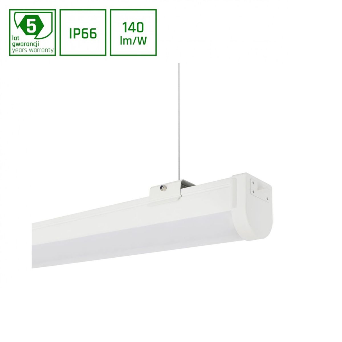 Limea Slim 2 60W - 1.7m, IP66, 8400lm - Kulør : Varm