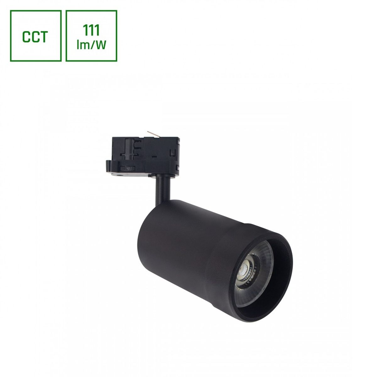 Pava Basic 20W - CCT 230V 20-45° IP20 RA80 84x136x185mm Sort - Dæmpbar : Ikke dæmpbar, Kulør : CCT (Varm til Kold Hvid)