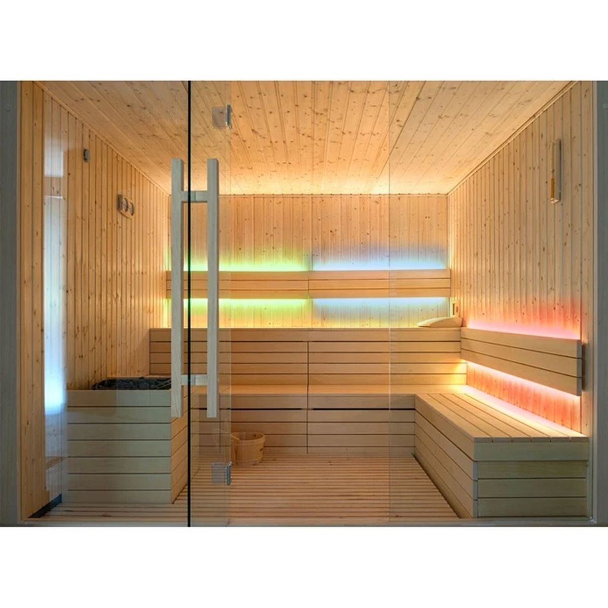 LEDlife RGBW Sauna LED strip - 5M, 14W pr. meter, IP68, 24V - Dæmpbar : Dæmpbar, Kulør : RGB + Varm Hvid