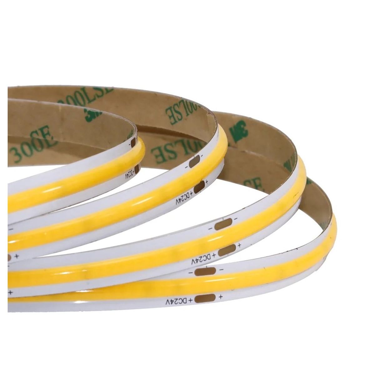 12W/m COB-LED strip - 10m, IP20, 480 LED pr. meter, 24V, COB LED, RA95 - Dæmpbar : Dæmpbar, Kulør : Varm