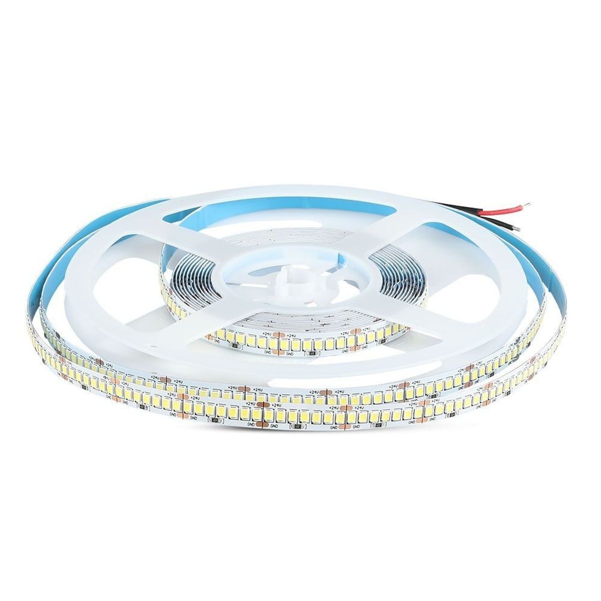 V-Tac 17W/m LED strip - 5m, 150lm/W, IP20, 24V, 238 LED pr. meter - Dæmpbar : Dæmpbar, Kulør : Kold