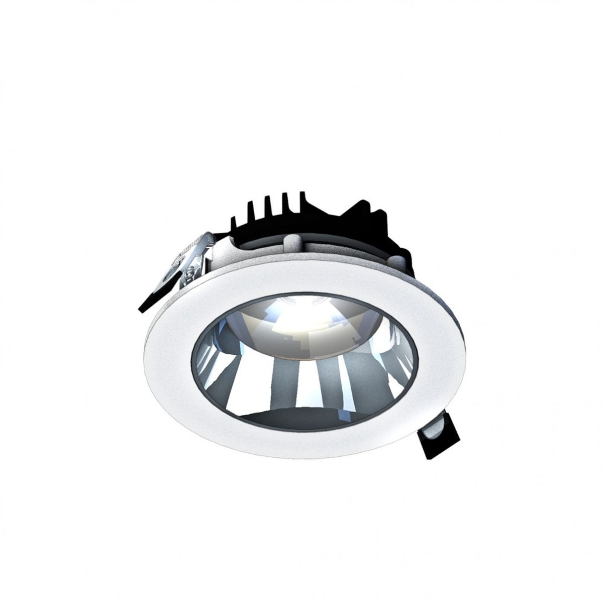 Spejl - Model M - Nedsænket downlight, justerbar retning 14W 30° 130x58 mm hvid uden lyskilde