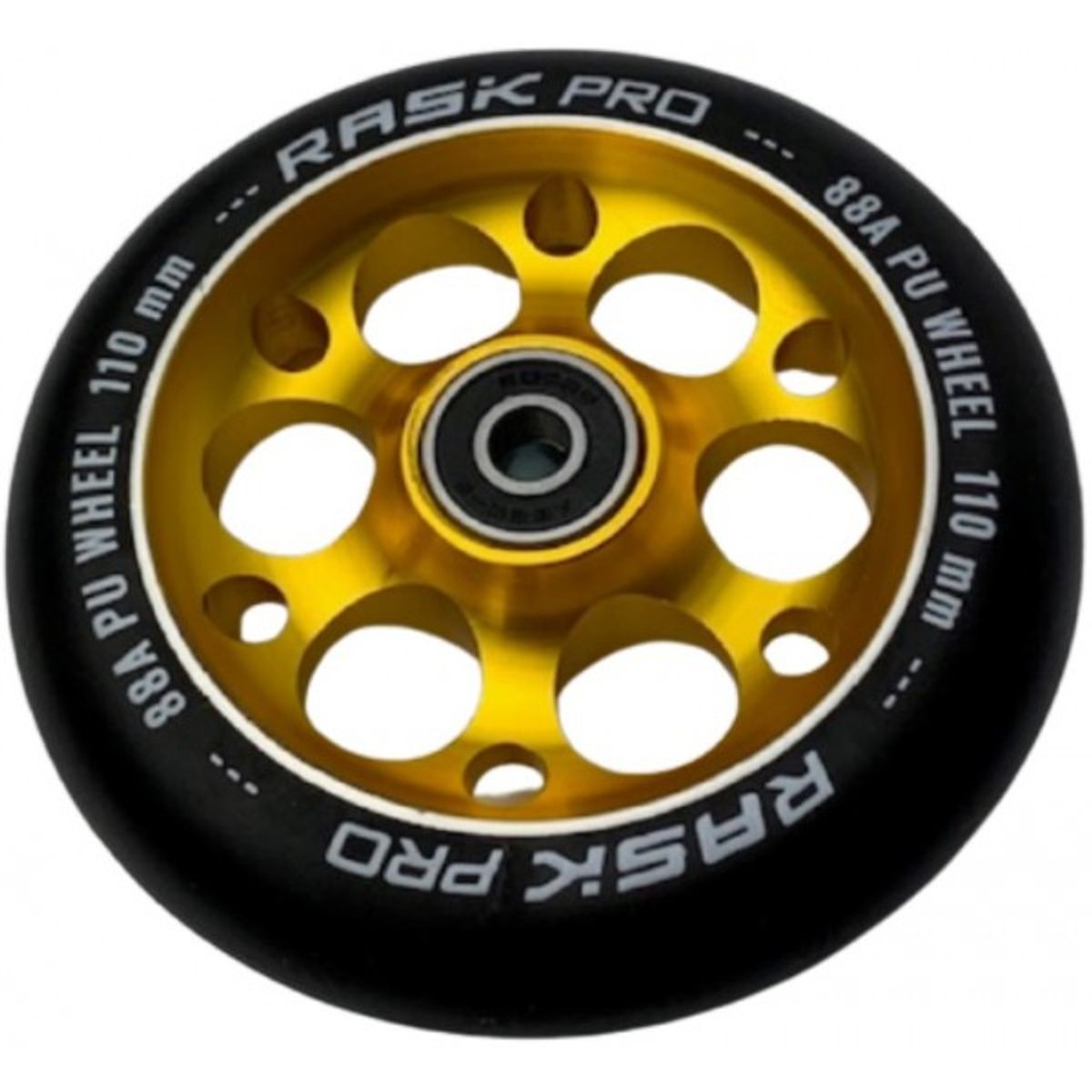 RASK PRO 110 mm ALU GOLD hjul med ABEC-9