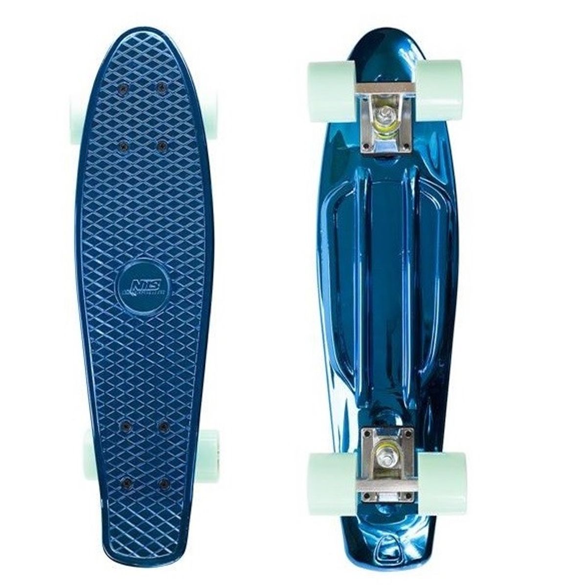 Nils Extreme Pennyboard BLUE CHROME