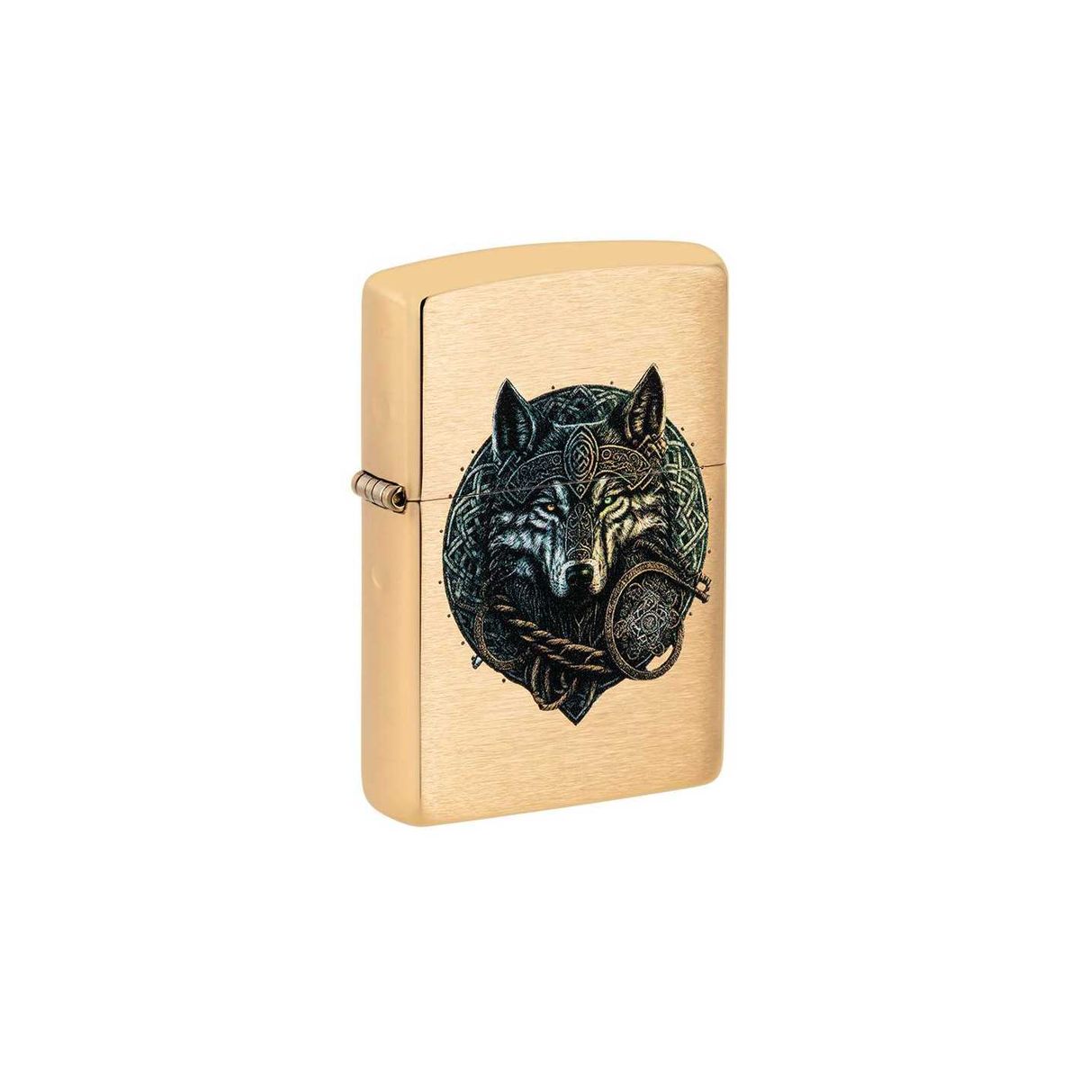 Zippo 204B Wolf Warrior Design - Zippo lighter