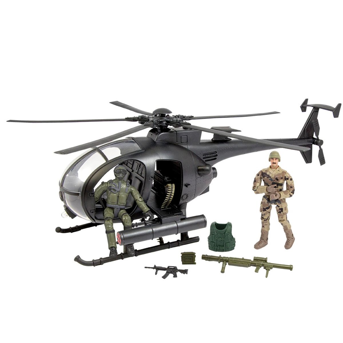 World Peacekeepers 1:18 Kamp Helikopter inkl. 2 figurer