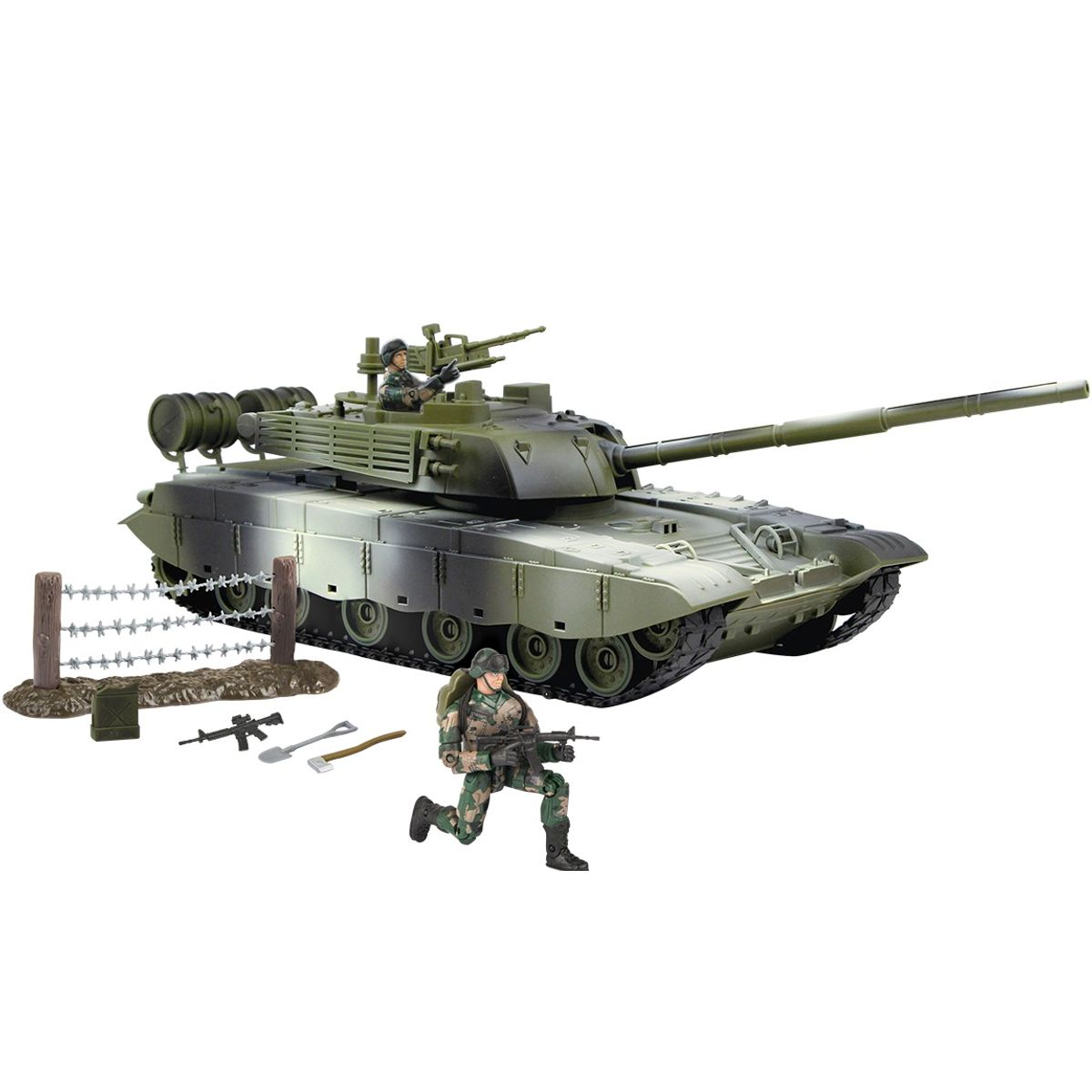 World Peacekeepers 1:18 Militær Main Battle Tank inkl. 2 actionfigurer