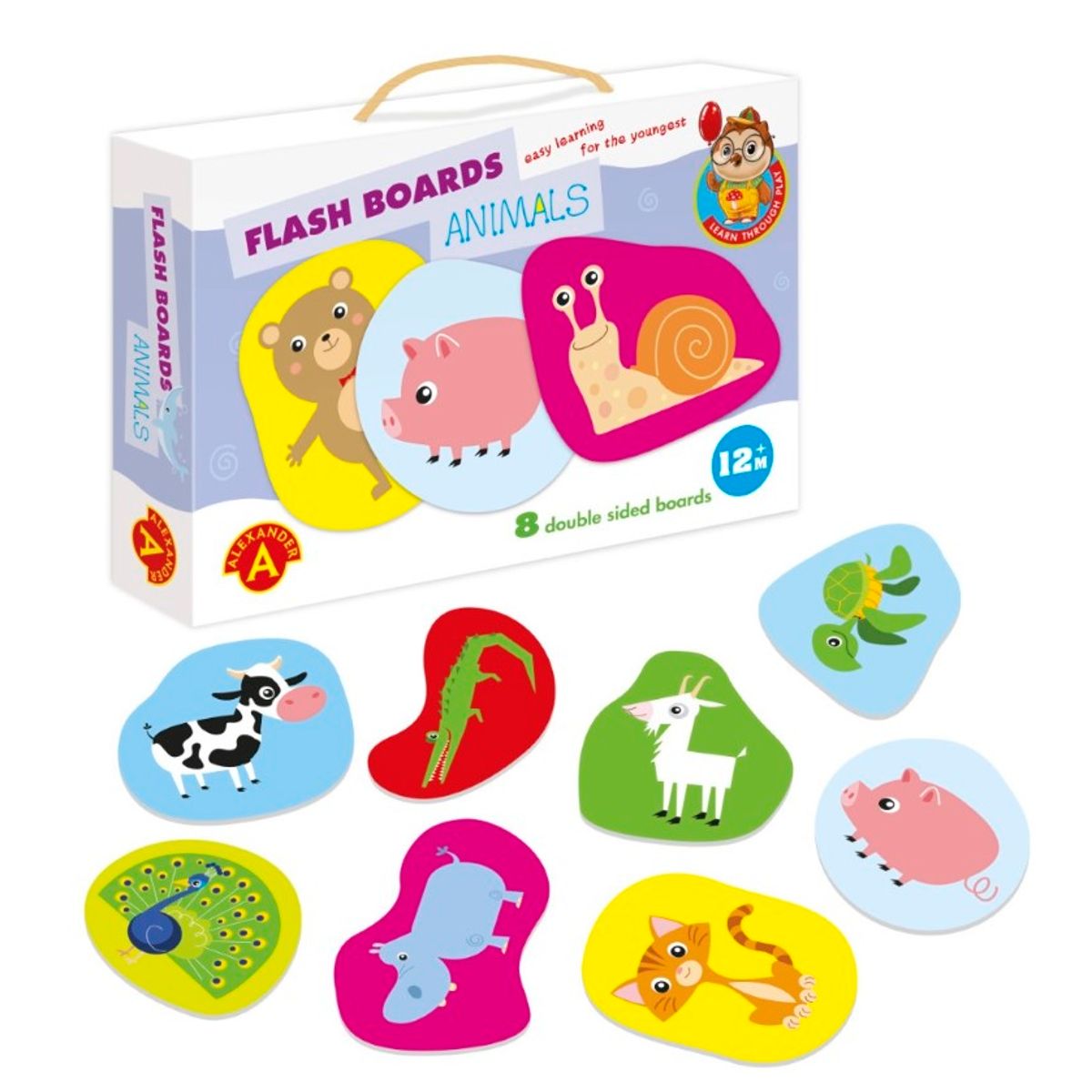 Alexander Flash Boards - Animals Babylegetøj (fra 12 mdr)