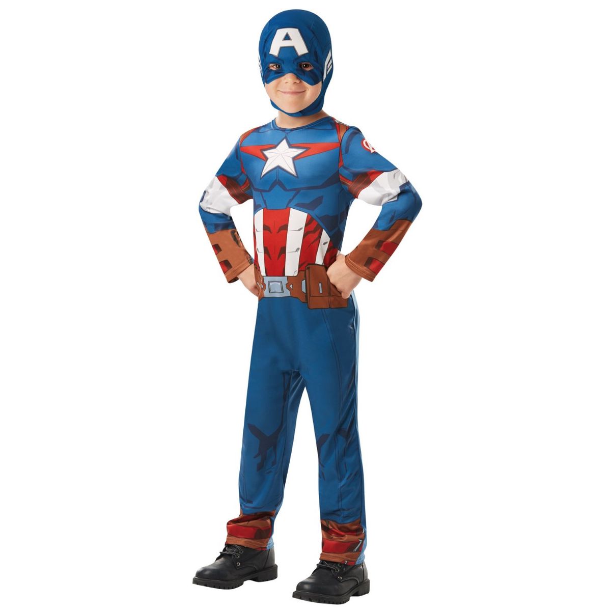 Captain America Classic Avengers børnekostume (3-9 år)