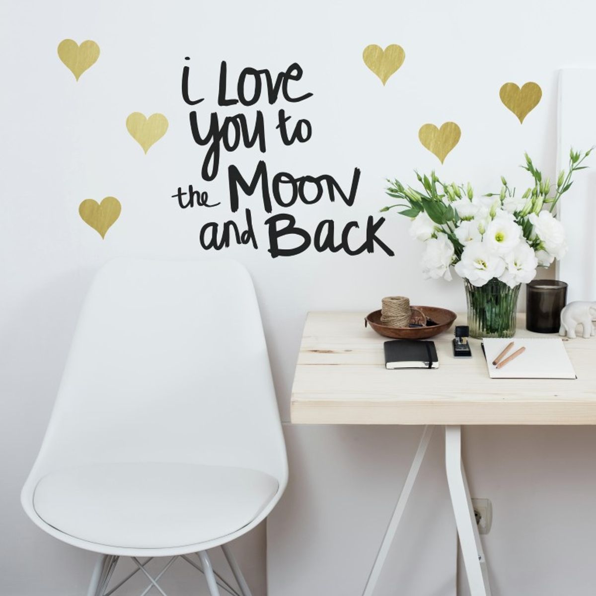 Love you to the moon Wallstickers