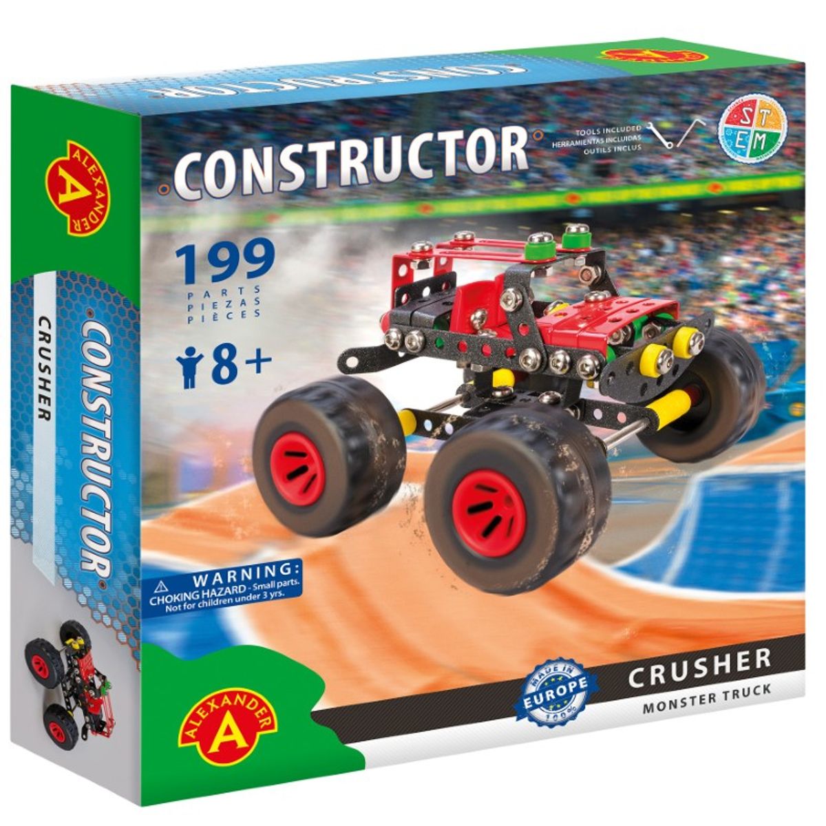 Monster Truck Metal Konstruktionsbyggesæt - Crusher