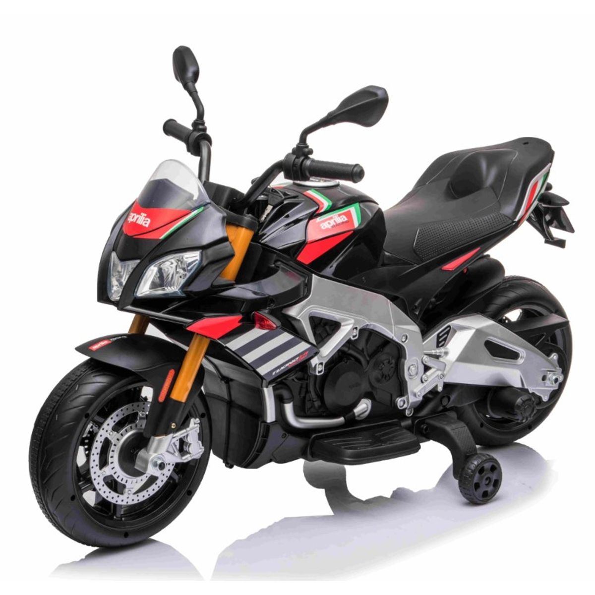 Aprilia Tuono V4 Motorcykel til Børn 12V med gummihjul