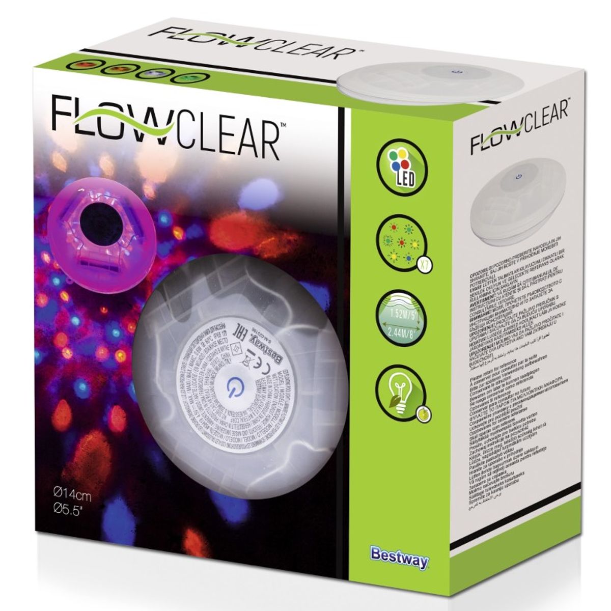 Bestway Flowclear Flydende LED-Lys til Pool