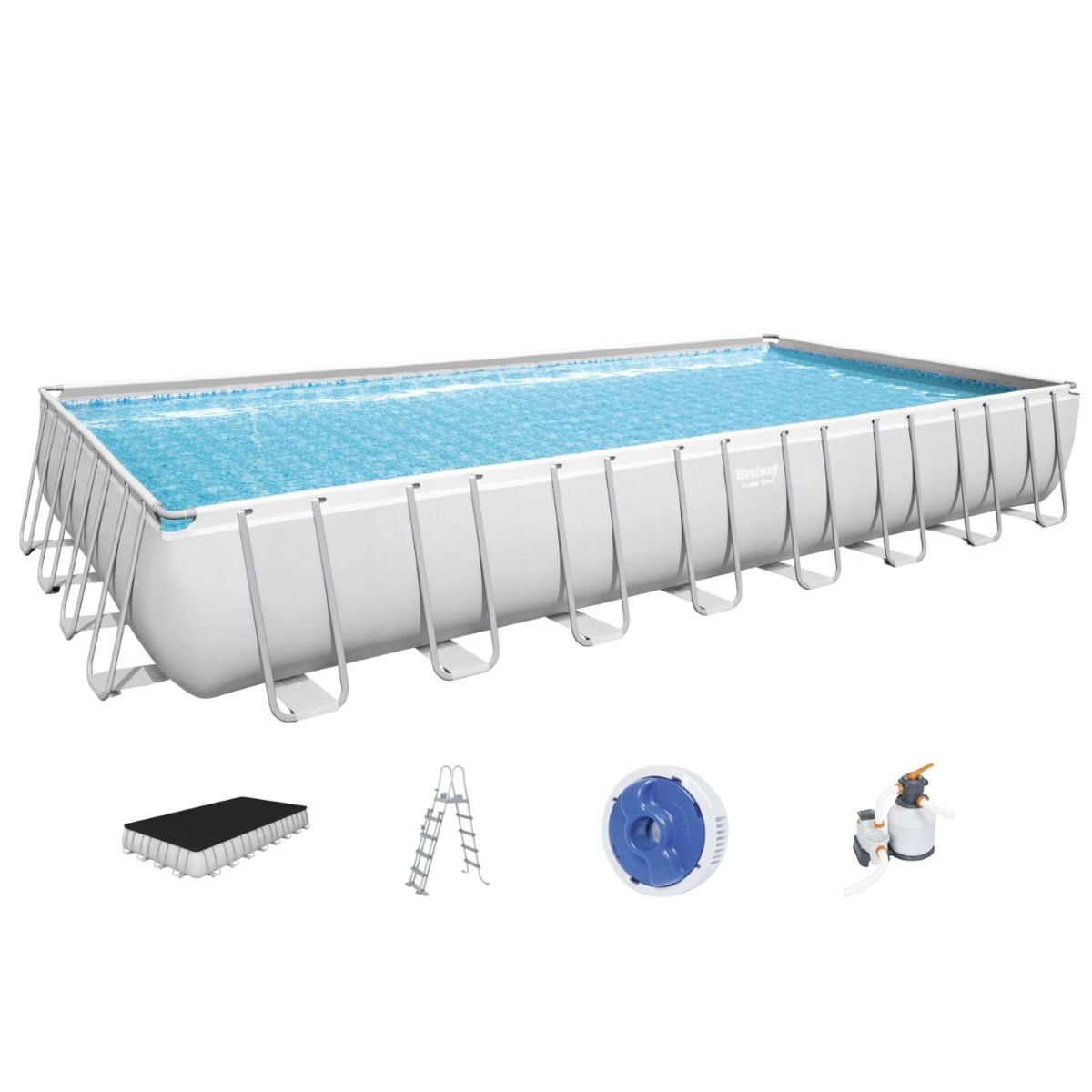 Bestway Power Steel Rektangulær Pool 956 x 488 x 132 cm