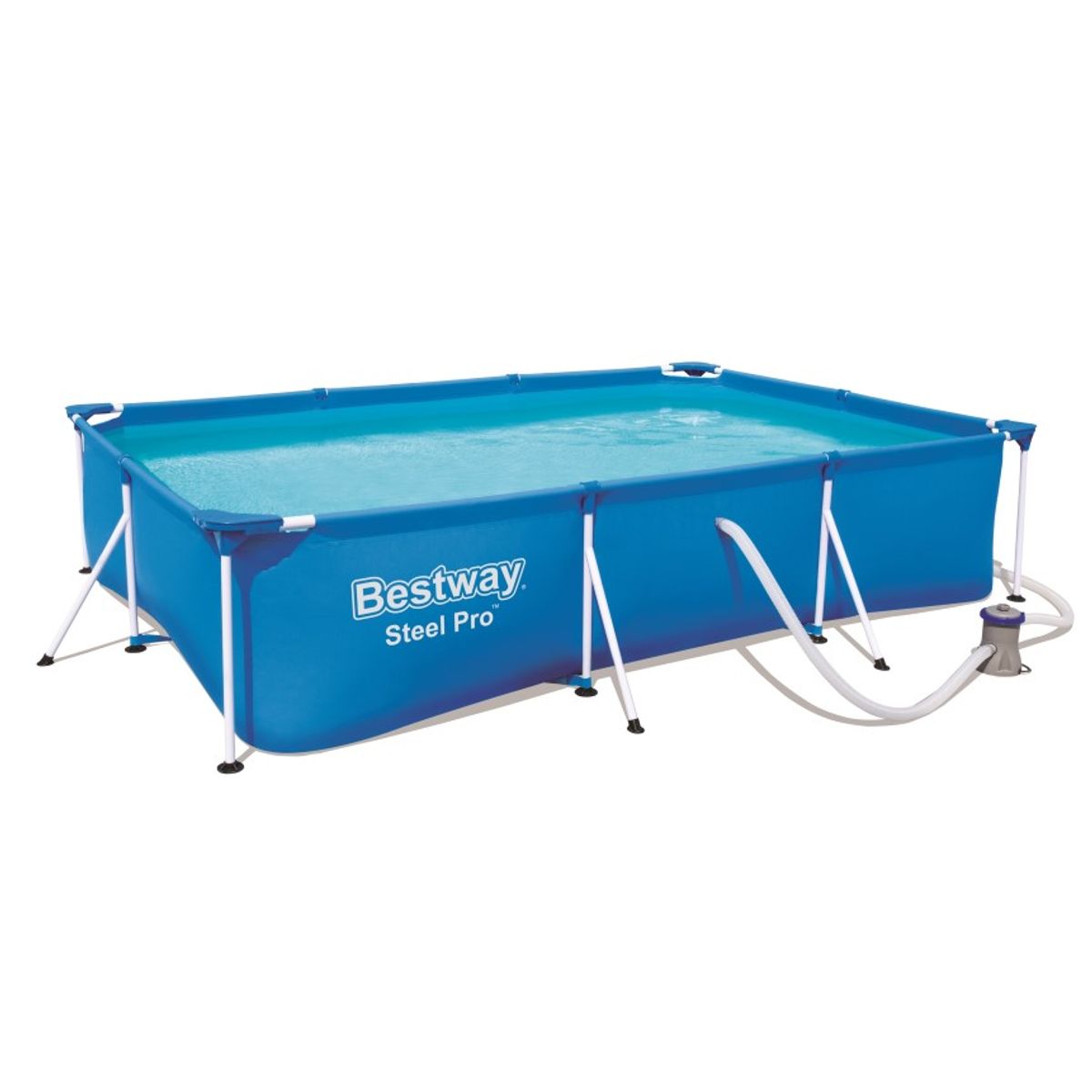 Bestway Steel Pro Frame Pool 300 x 201 x 66 cm m/filter pumpe