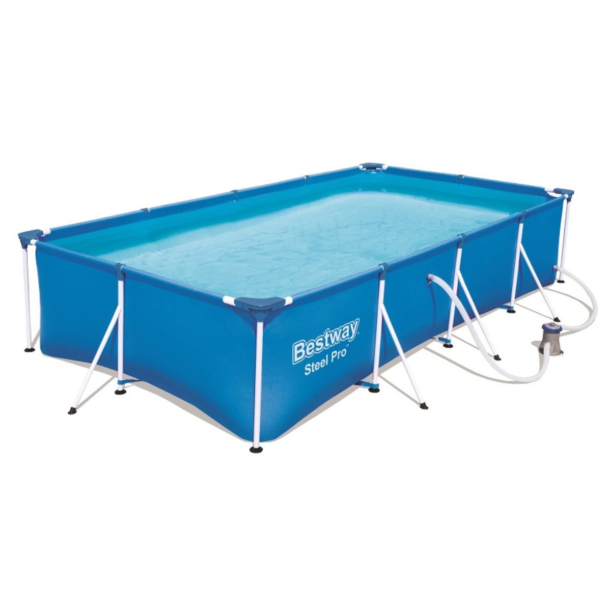 Bestway Steel Pro Frame Pool 400 x 211 x 81cm m/filter pumpe