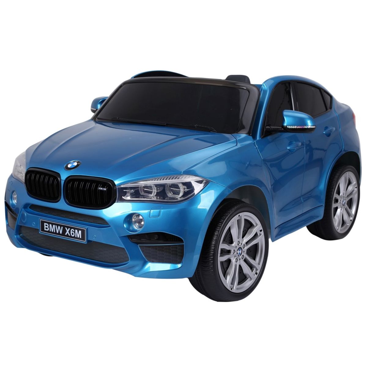 BMW X6 M 12v XXL Blå-Lakering m/Gummihjul + 2.4G + 10AH