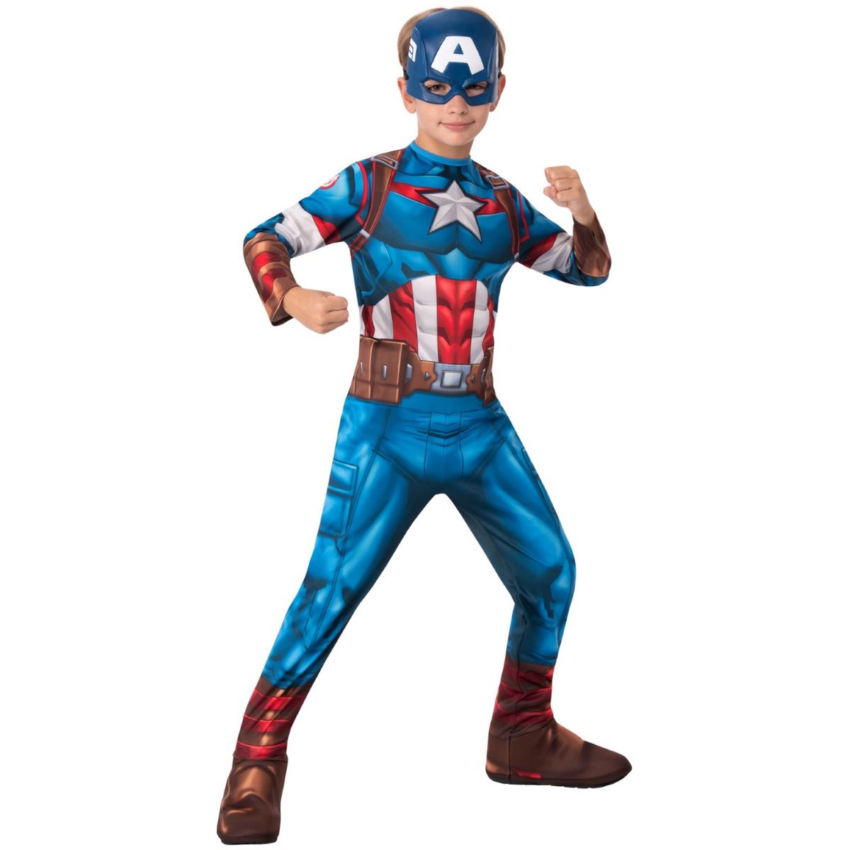 Captain America Classic Avengers børnekostume (3-9 år)