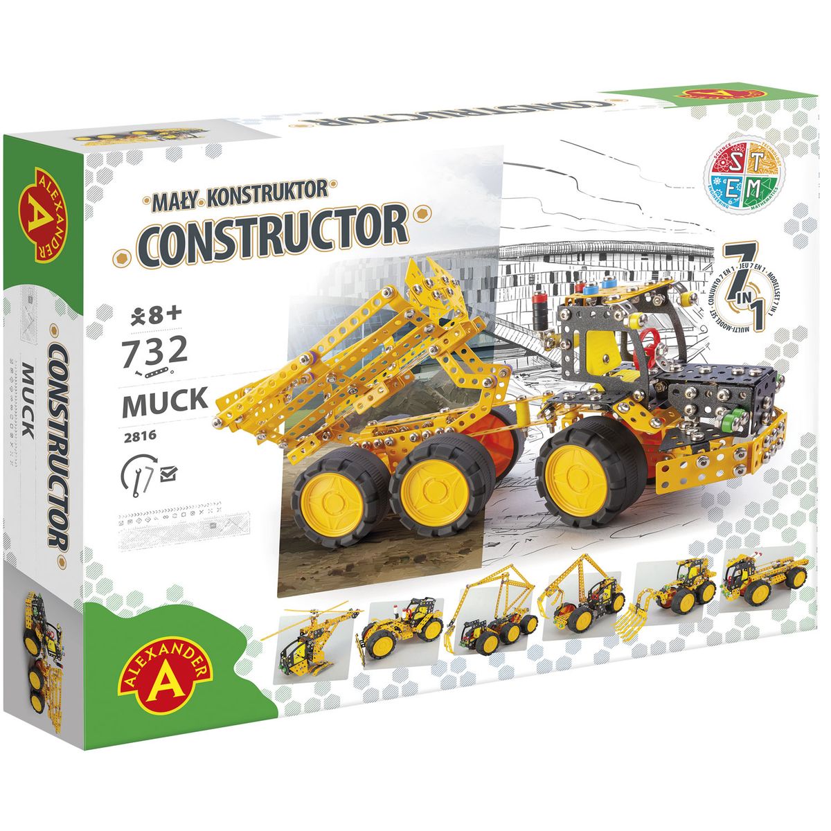 Constructor Pro Muck 7-i-1 Metal Konstruktionsbyggesæt