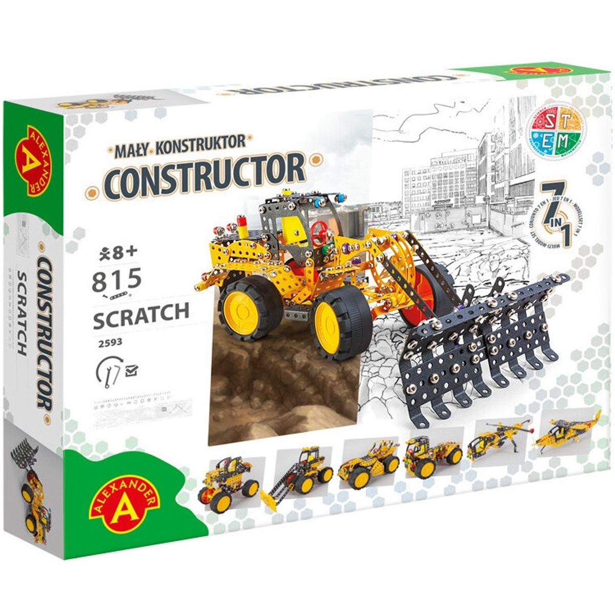 Constructor Pro SCRATCH 5-i-1 Metal Konstruktionsbyggesæt