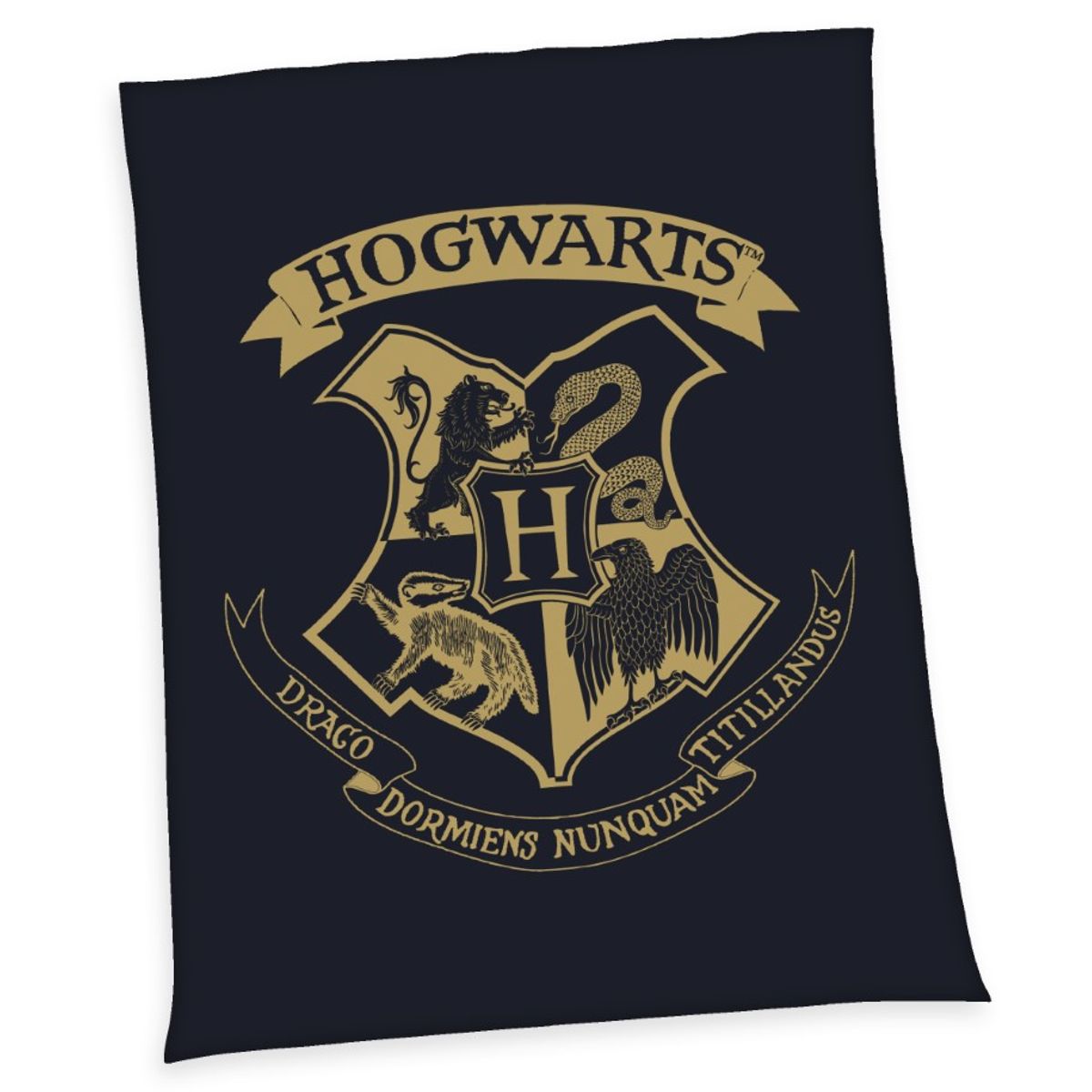 Harry Potter Fleece tæppe - 150 x 200 cm