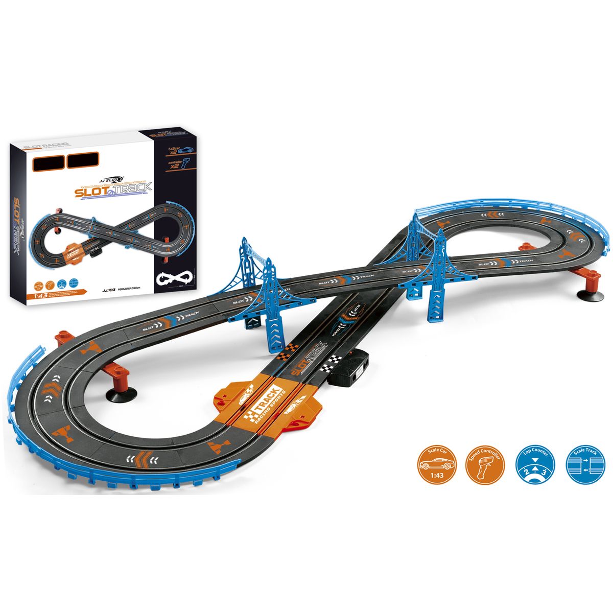 JJ Slot Racerbane 350cm 1:43