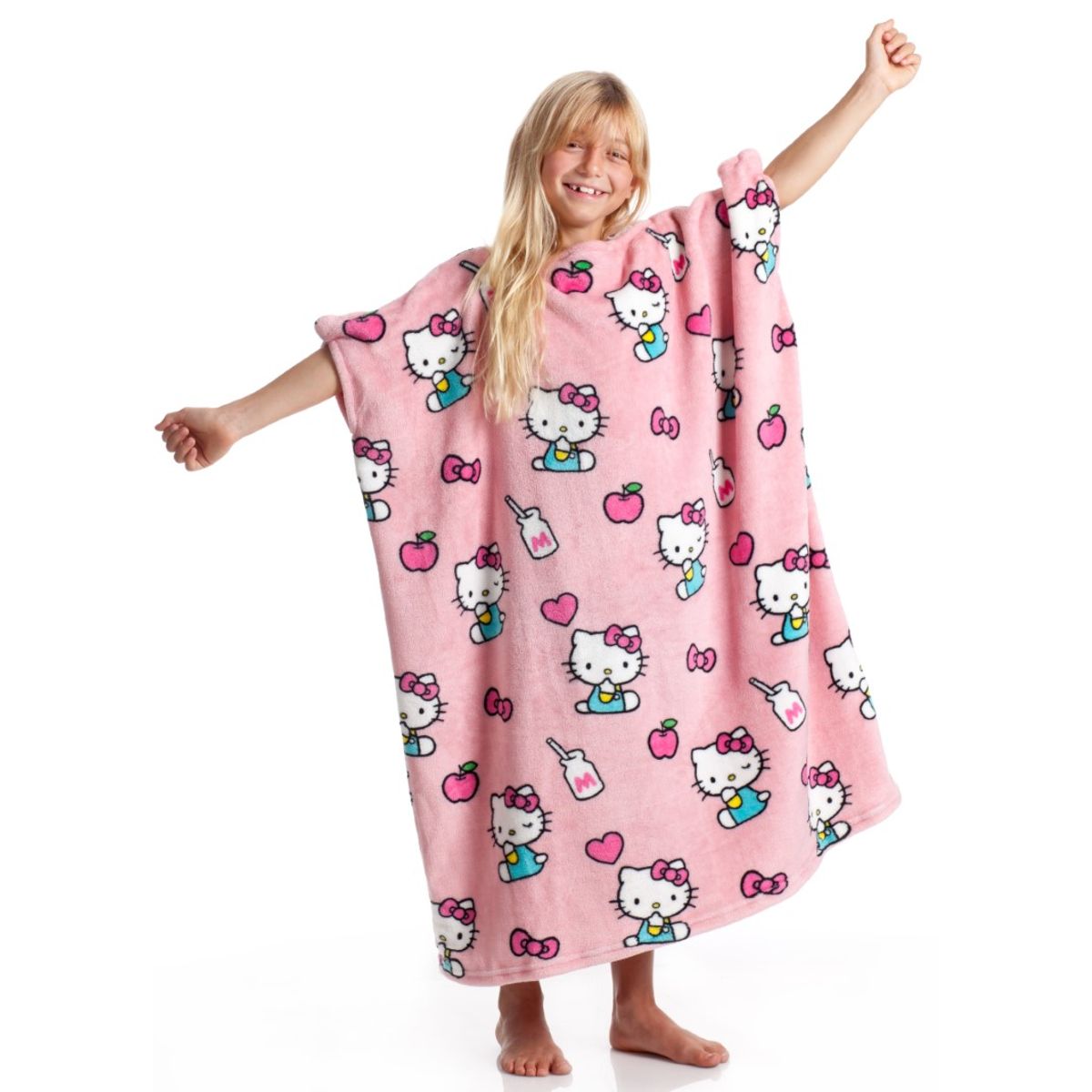 KANGURU Momonga Hello Kitty Plaid og tæppe til børn, Pink