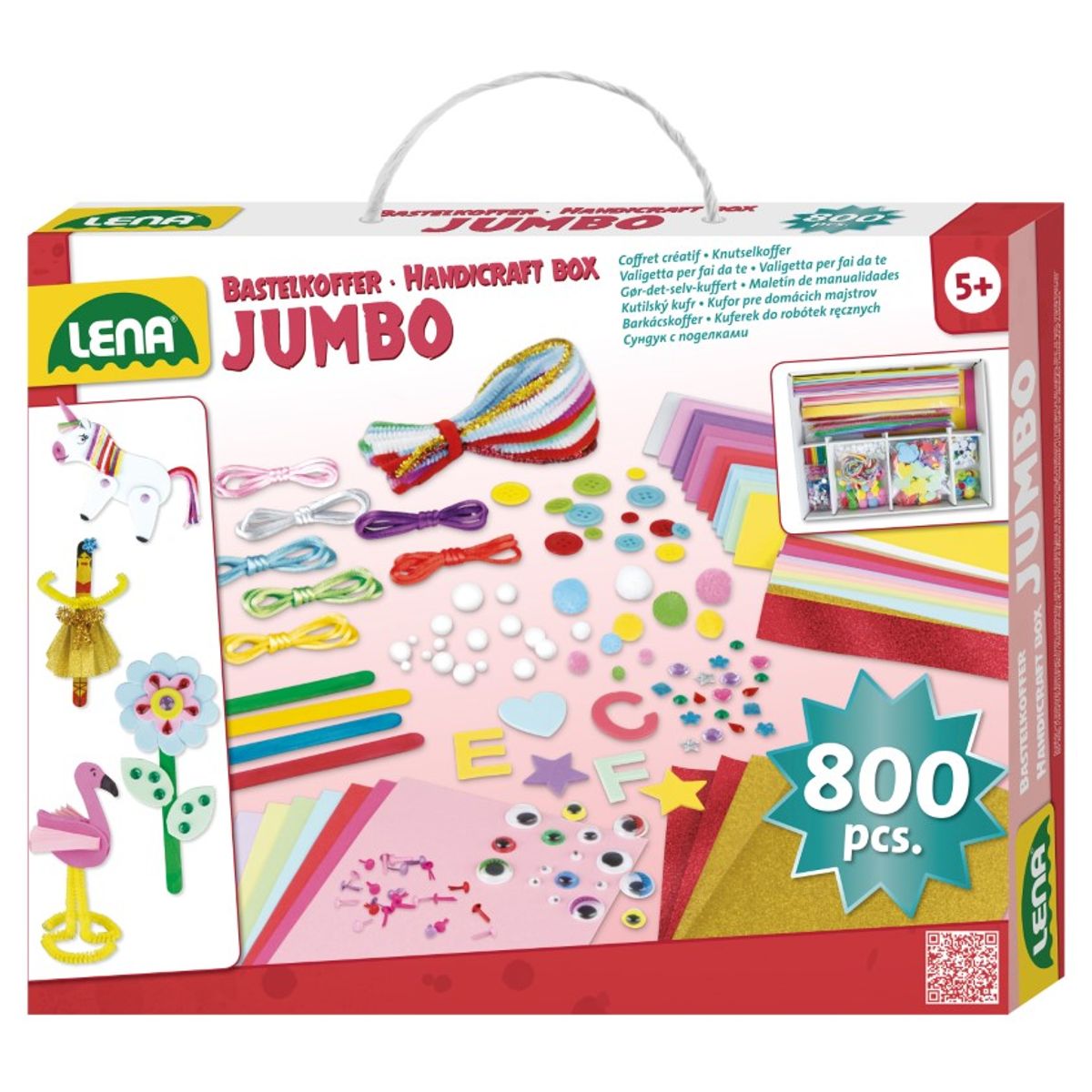 Lena Jumbo Handicraft Box Jumbo Pink