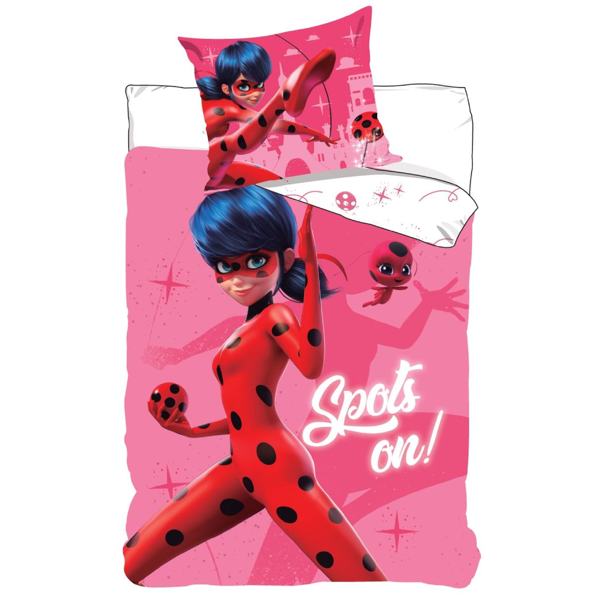 Miraculous Ladybug 'Spots on' Sengetøj - 100 Procent Bomuld