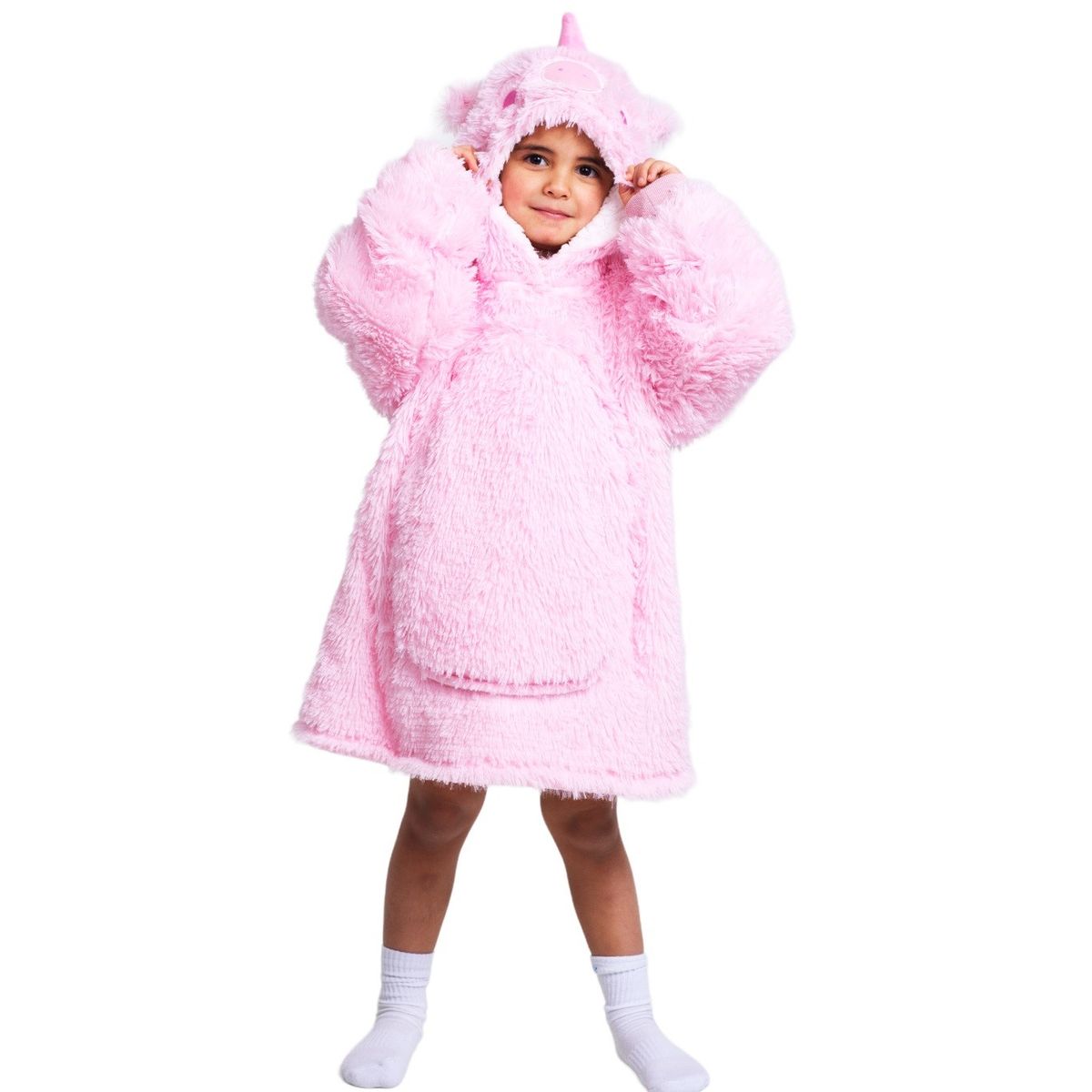 Noxxiez Cuddle Hoodiez - Unicorn, Small (3-6 år)