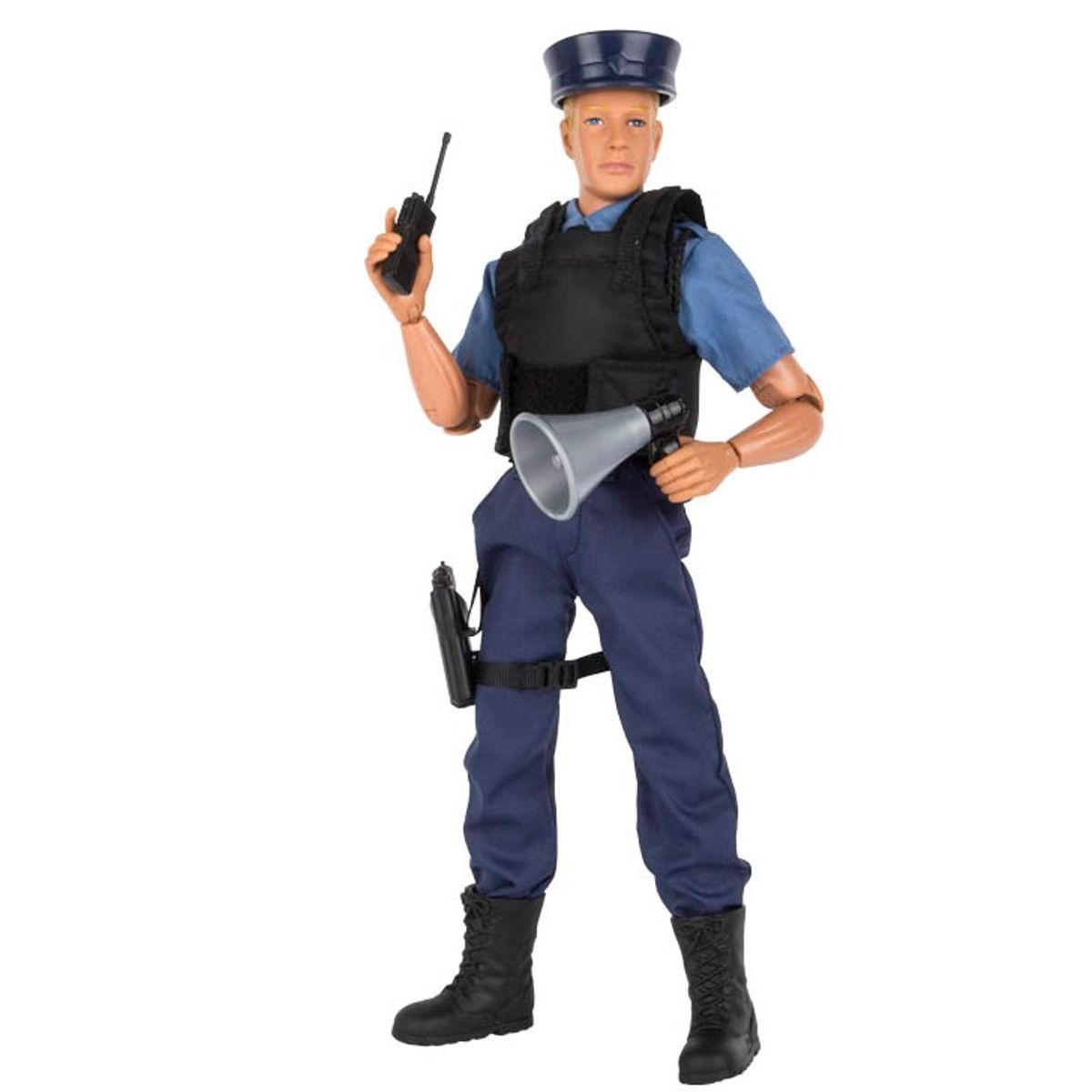 Politibetjent Action Figur 30,5cm med tilbehør (Model A)