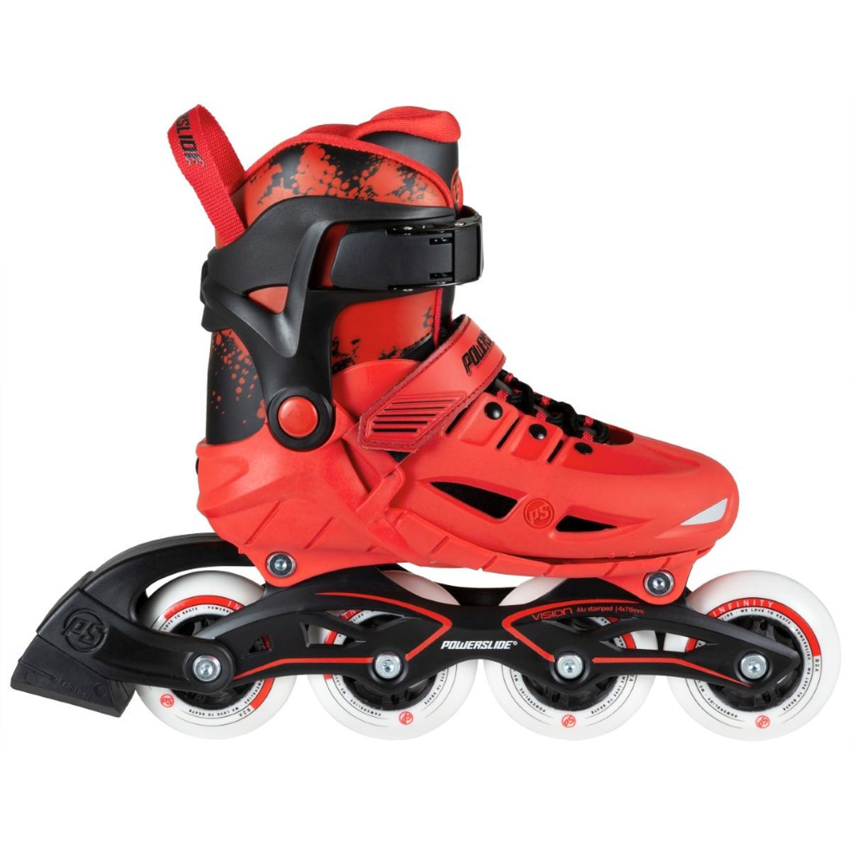 Powerslide Phuzion Universe 4W Red Str. 33-36