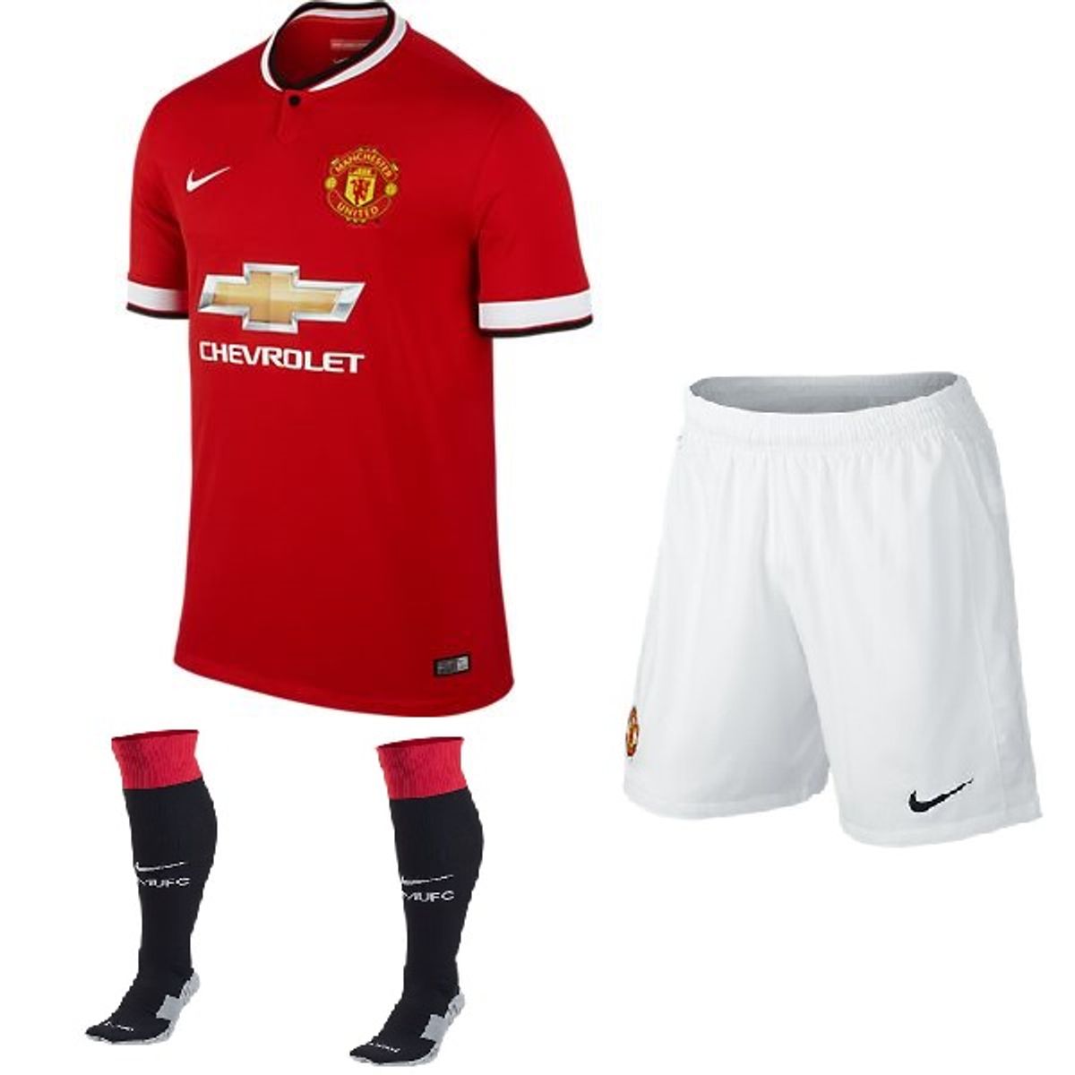 Manchester United Hjemme Shorts 2014/15 - børn-YXS | 116-128