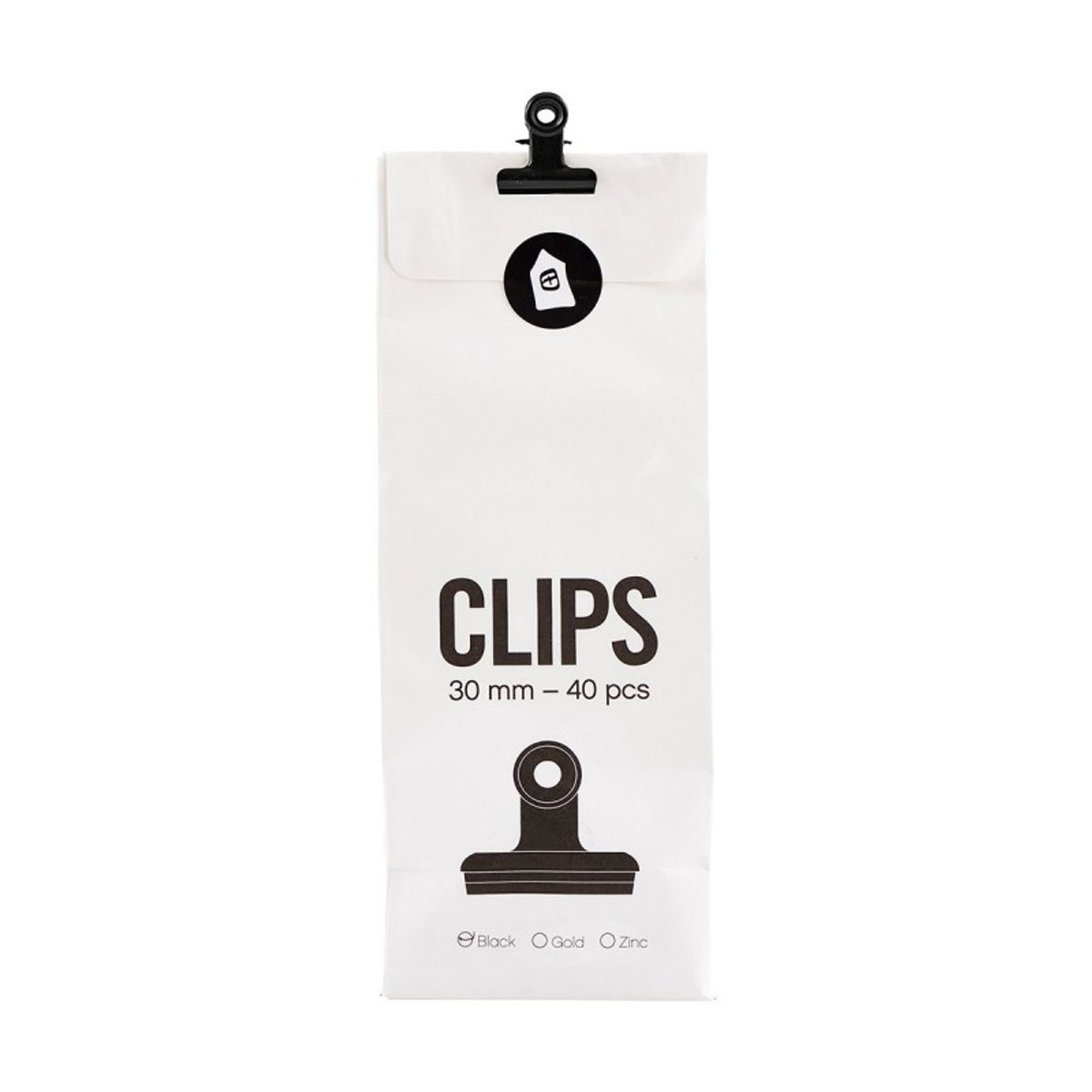 Klips "Office" sort 30 mm - House Doctor