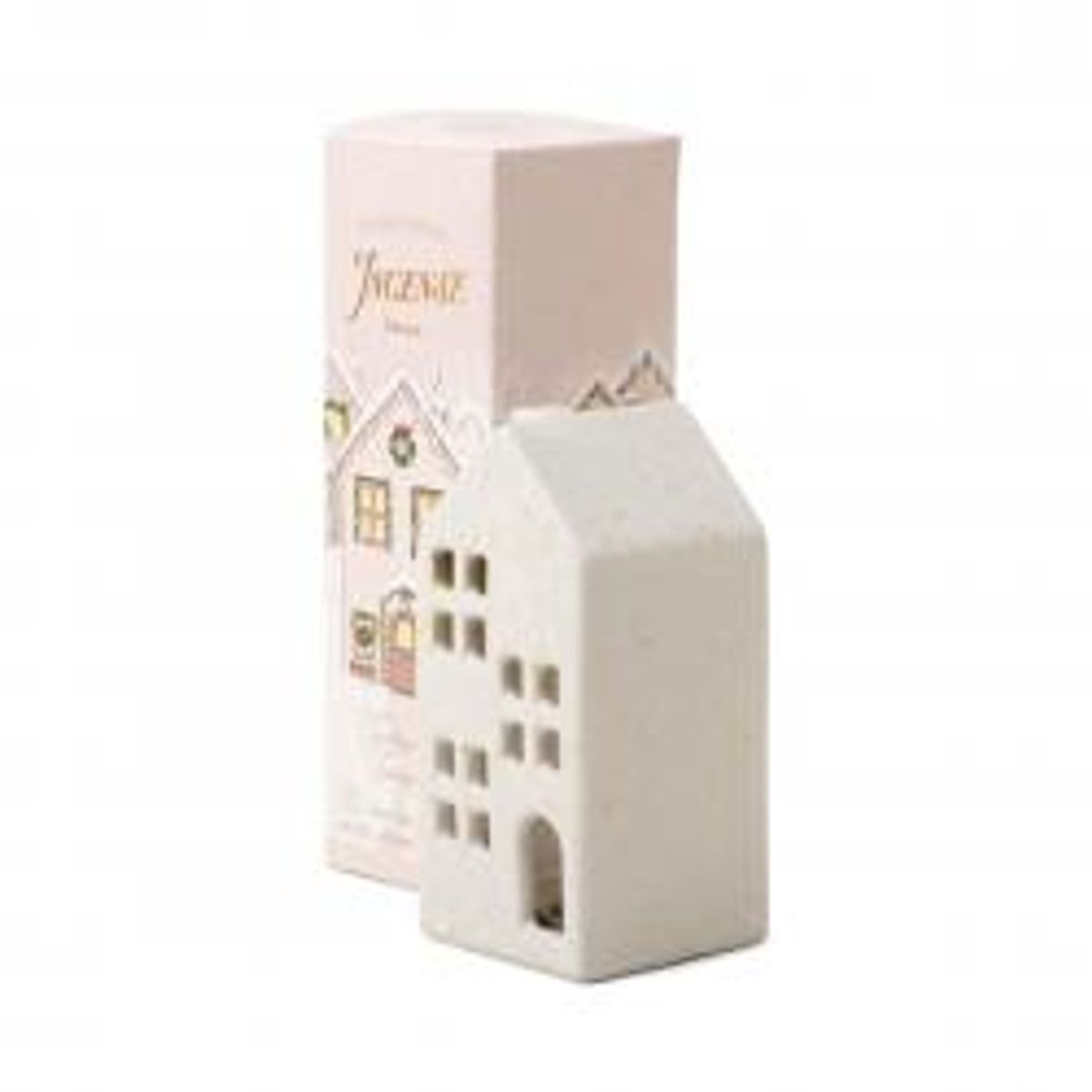 Paddywax Ceramic Village Pink House - Brugskunst