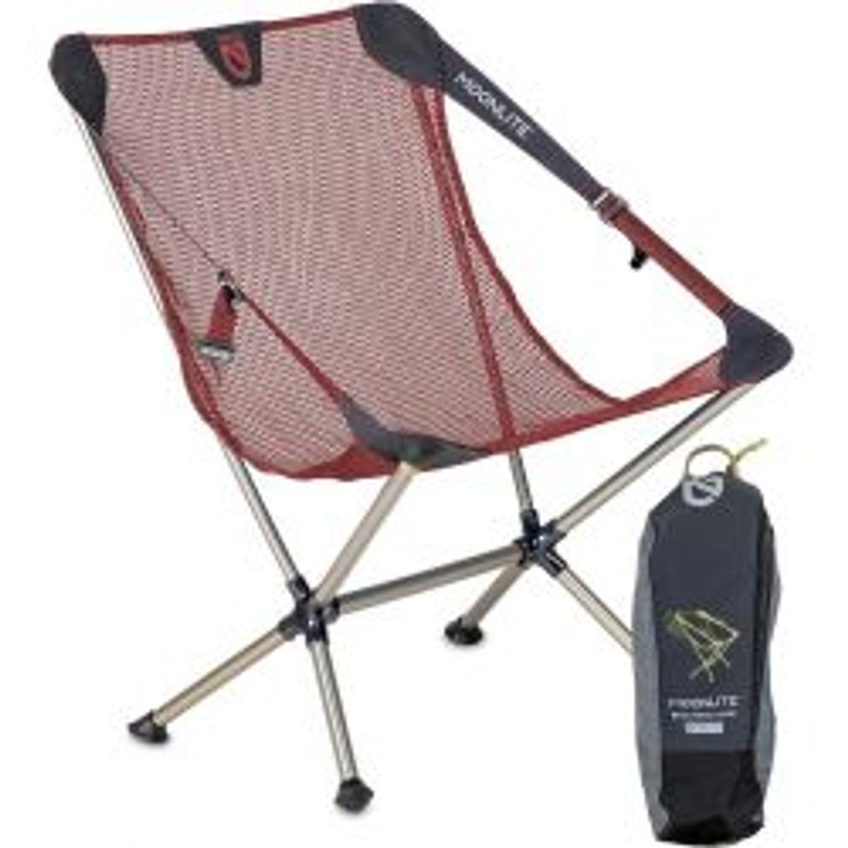 Nemo Moonlite Reclining Camp Chair (smolder) - Campingstol