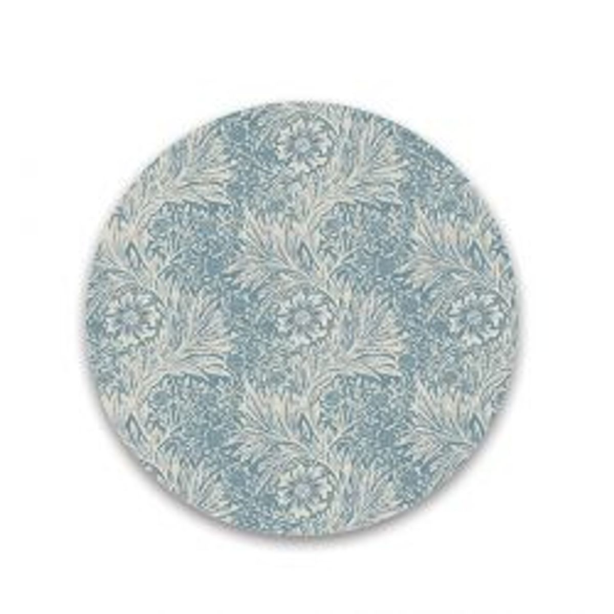 Customworks Coaster In Wood Morris Modern Marigold - Blue - Coaster