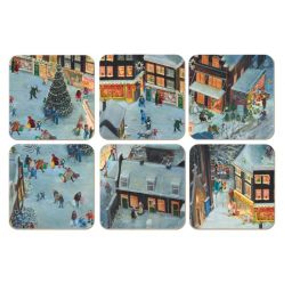 Bekking & Blitz Coaster Set 6p Christmas Charlotte Dematons - Coaster