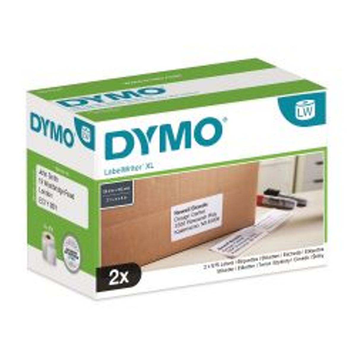 Dymo High Capacity Large Shipping 102x59mm (2 Rolls)