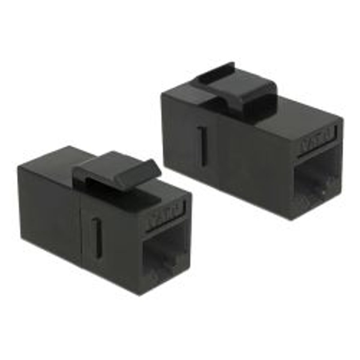 Delock 86381 Keystone Module Rj45 Jack To Rj45 Jack Cat.6 Utp Black