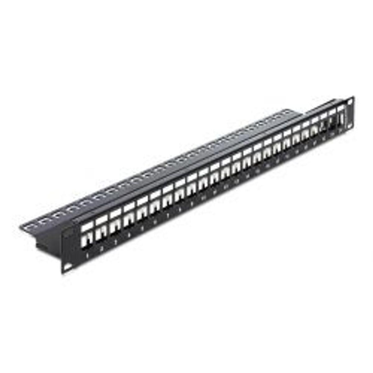 Delock 19? Keystone Patch Panel 24 Port Black