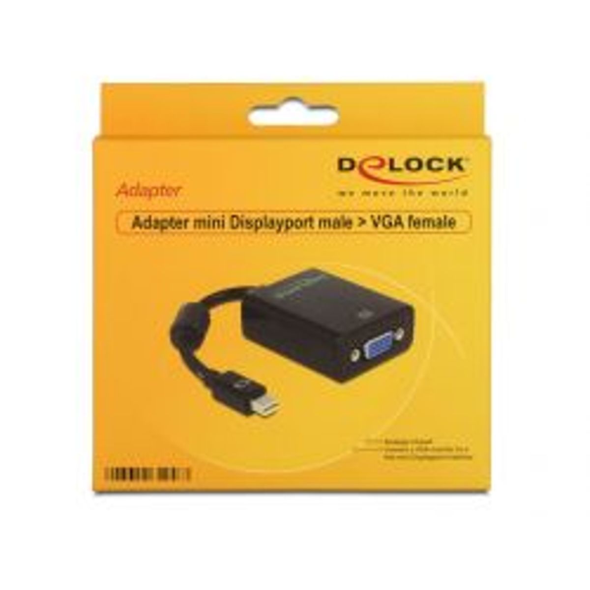 Delock Adapter Mini Displayport 1.2 Male > Vga Female Passive Black