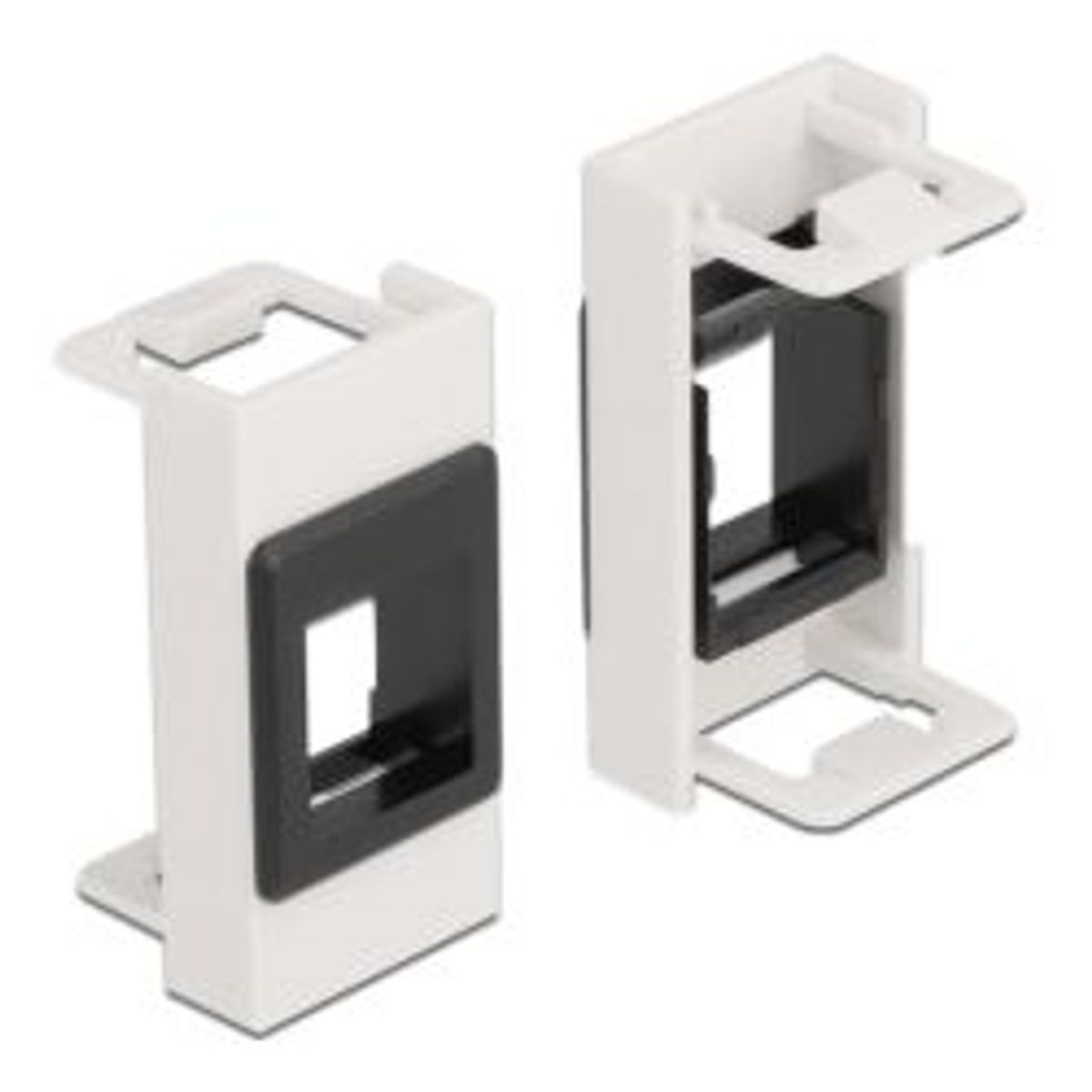 Delock Easy 45 Module Keystone Holder 22.5 X 45 Mm, White / Black - Diverse