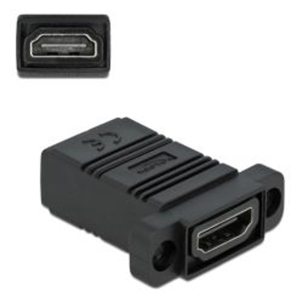 Delock Easy 45 Hdmi Adapter Straight - Adapter