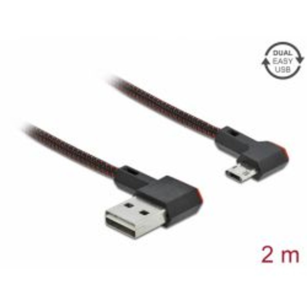 Delock Easy-usb 2.0 Type-a Male To Easy-usb Micro-b Male 2 M