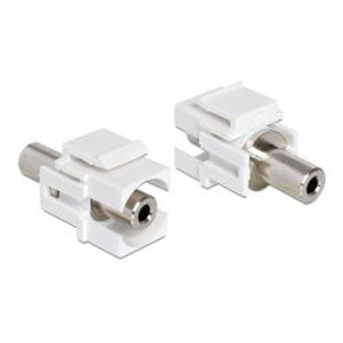 Delock Keystone Module, 3.5mm Fe - 3.5mm Fe, 19.2x14.9mm, White