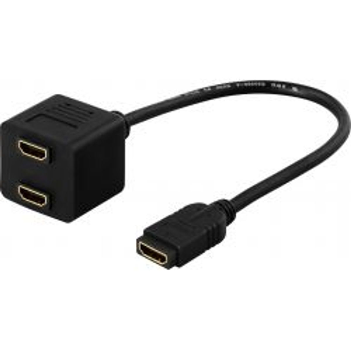 Deltaco Hdmi Adapter, Full Hd In 60hz, 1xhdmi Female To 2xhdmi Femal - Kabel