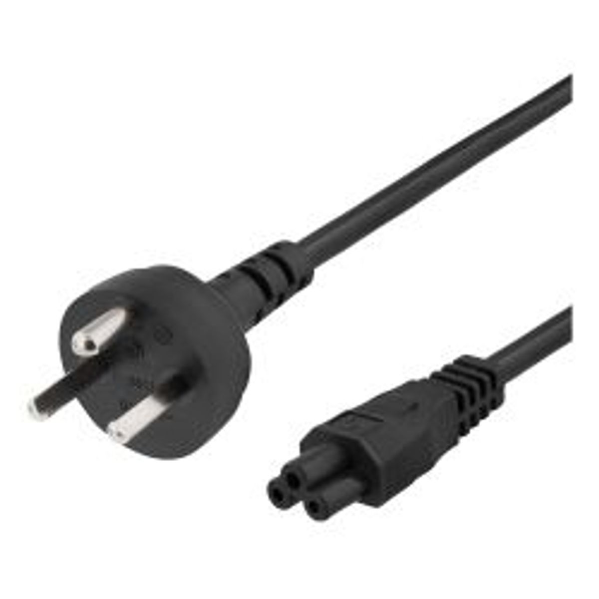 Deltaco Power Cable, 2m, Dk 2-5a To Iec C5, 2.4a, Earthed, Black