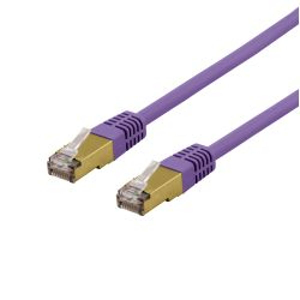 Deltaco S/ftp Cat6a Patch Cable 0.5m 500mhz Deltacertified Purple